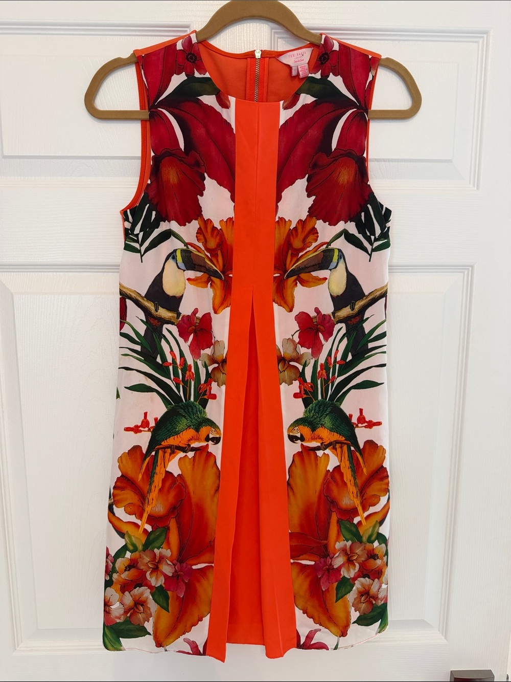Ted Baker Tropical Floral Sleeveless Shift Dress